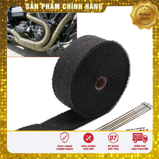 Vải cuốn pô , che cổ pô xe máy chịu nhiệt 1m, 5m,10m cho yb125 pg1 các dòng xe classic
