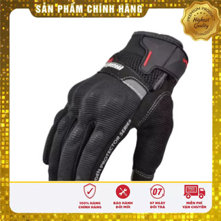 Găng tay xe máy Madbiker dài ngón đen MAD01