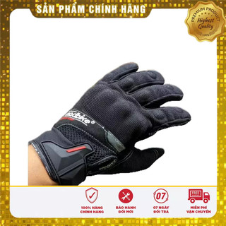 Găng tay xe máy Madbiker dài ngón đen MAD01