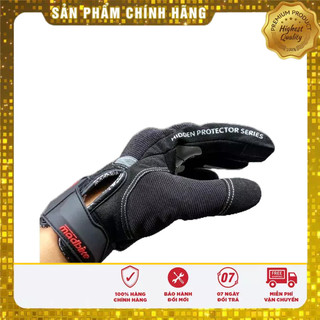 Găng tay xe máy Madbiker dài ngón đen MAD01