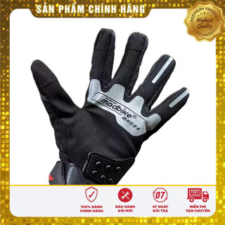 Găng tay xe máy Madbiker dài ngón đen MAD01