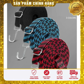 Dây ràng chở hàng co dãn tốt chịu tải nặng màu ngẫu nhiên (bề ngang 3cm đủ kích thước)