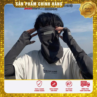Găng tay chống nắng và khăn trùm vải thun lạnh Protect