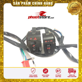 Cùm công tắc điện xe máy độ classic rút gọn