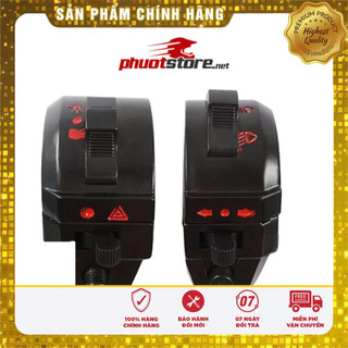 Cùm công tắc điện xe máy độ classic rút gọn