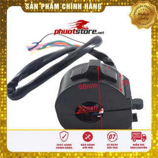 Cùm công tắc điện xe máy độ classic rút gọn
