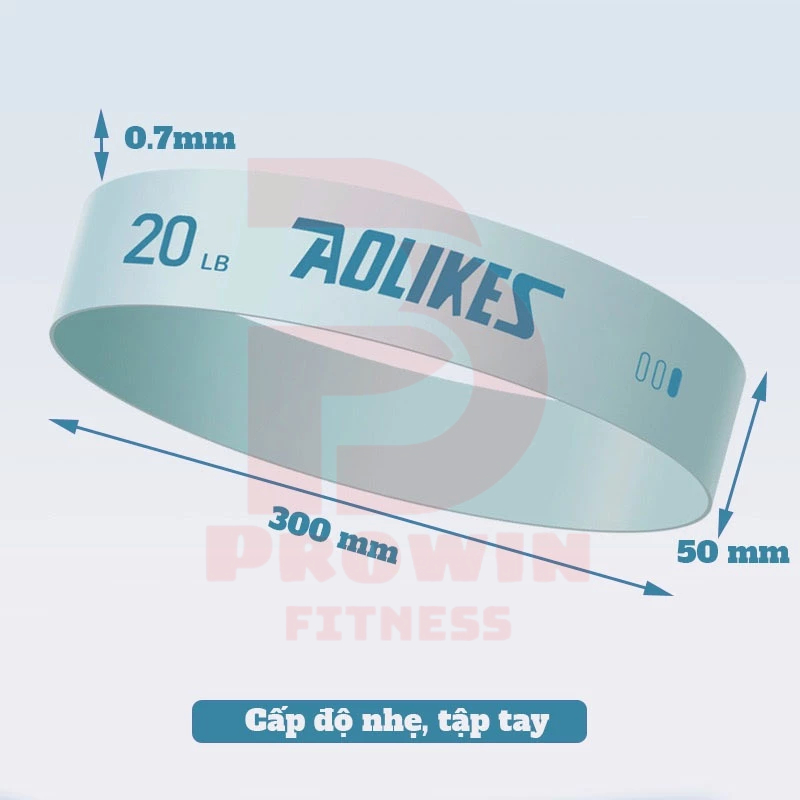 Ảnh Dây kháng lực miniband Aolikes new 2025 tập gym, mông đùi, đá bóng chất liệu cao su 3