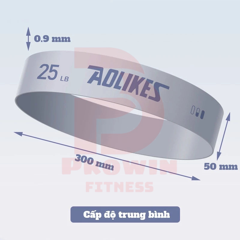 Ảnh Dây kháng lực miniband Aolikes new 2025 tập gym, mông đùi, đá bóng chất liệu cao su 4