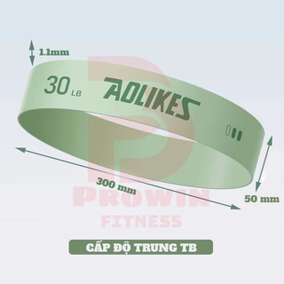 Dây kháng lực miniband Aolikes version 3 tập gym, mông đùi, đá bóng chất liệu cao su