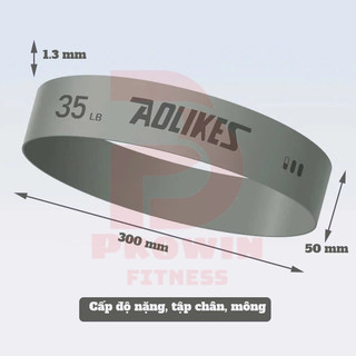 Dây kháng lực miniband Aolikes version 3 tập gym, mông đùi, đá bóng chất liệu cao su