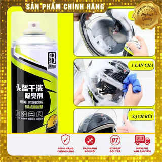 Chai xịt bọt tuyết vệ sinh mũ bảo hiểm