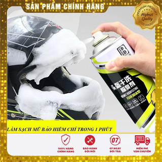 Chai xịt bọt tuyết vệ sinh mũ bảo hiểm