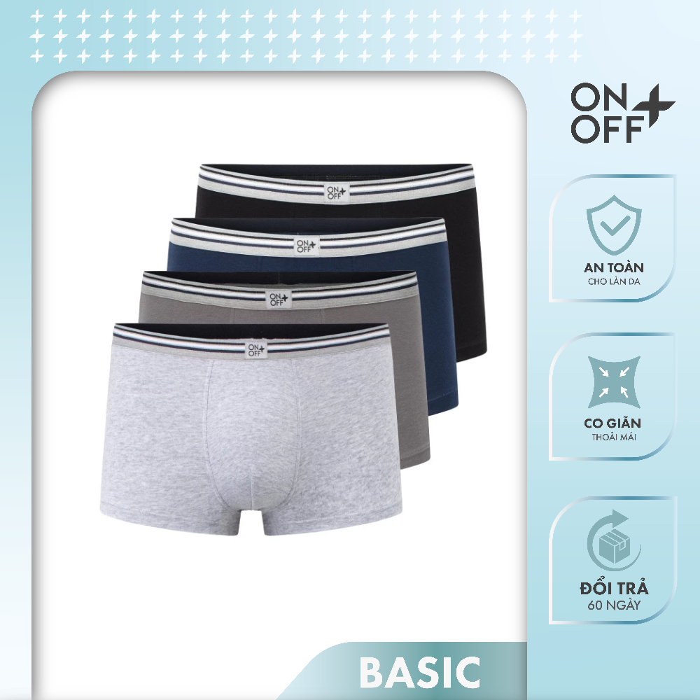 Ảnh Combo 3 Quần lót nam ONOFF Cotton USA kháng khuẩn, khử mùi - 18UO23A035 1