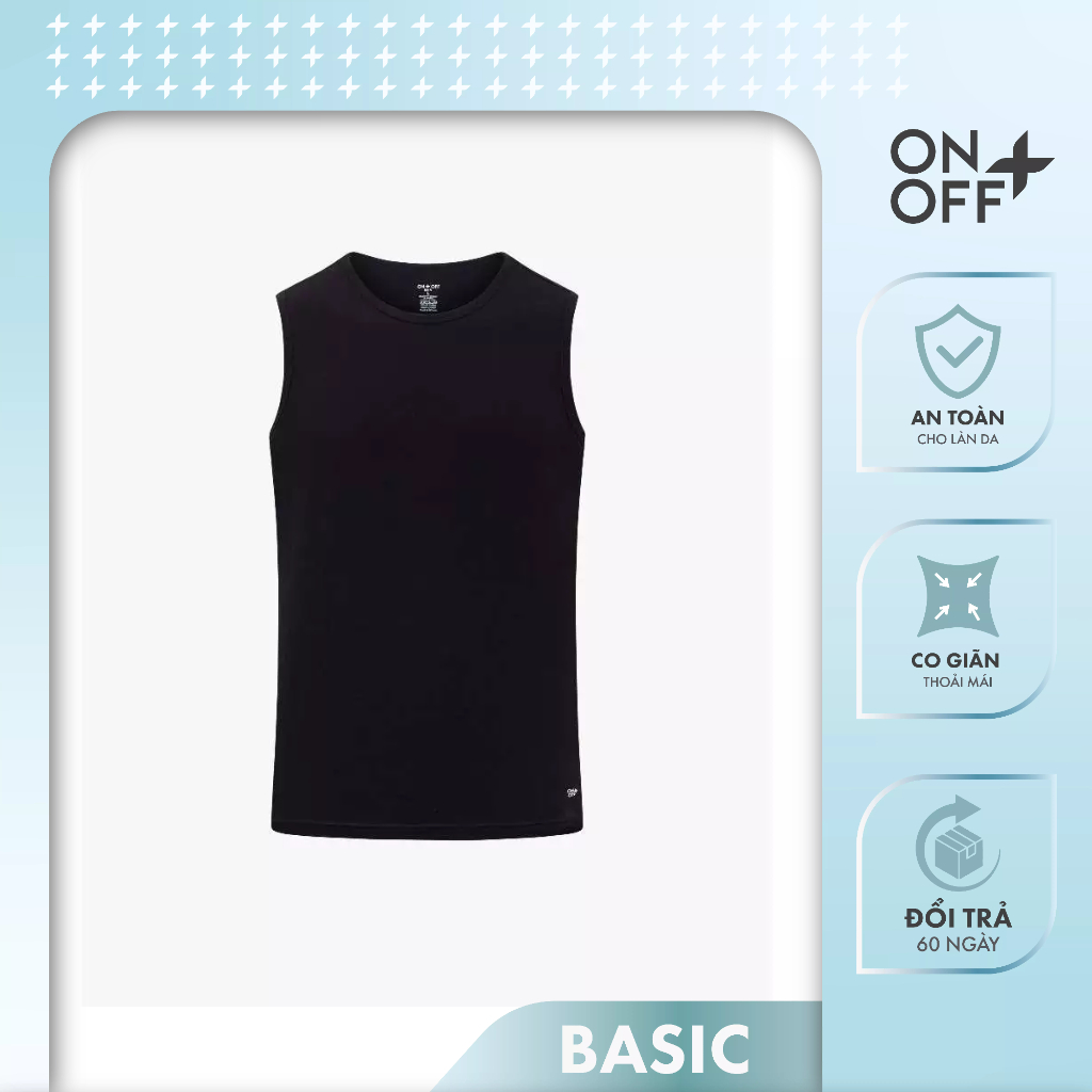 Ảnh Áo tanktop nam ONOFF mềm mịn, không nhăn nhàu - 18IV23S018 1