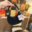 Túi Mini Kẹp Nách Cầm Tay Da Nhung 2 Hạt Ngọc Tặng Kèm Bông Hoa Size 14cm Xinh Xắn Cho Bé Yêu