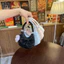 Túi Mini Kẹp Nách Cầm Tay Da Nhung 2 Hạt Ngọc Tặng Kèm Bông Hoa Size 14cm Xinh Xắn Cho Bé Yêu