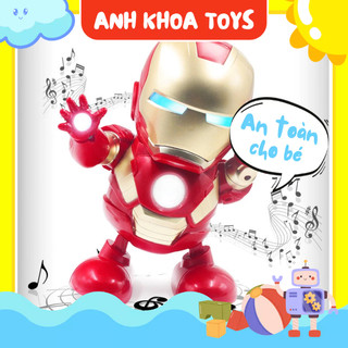 Đồ chơi lồng đèn robot Iron Man Nhảy Múa Người sắt - Đồ chơi cho bé- Qùa tặng cho bé yêu