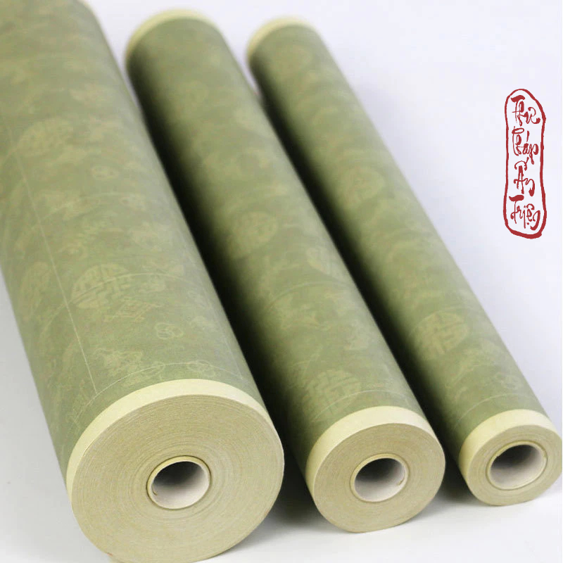 Giấy Xuyến Chỉ Viết Thư Pháp Bách Phúc Cát Tường Hoa Văn Chữ Thọ Bán Sinh Bán Thục
