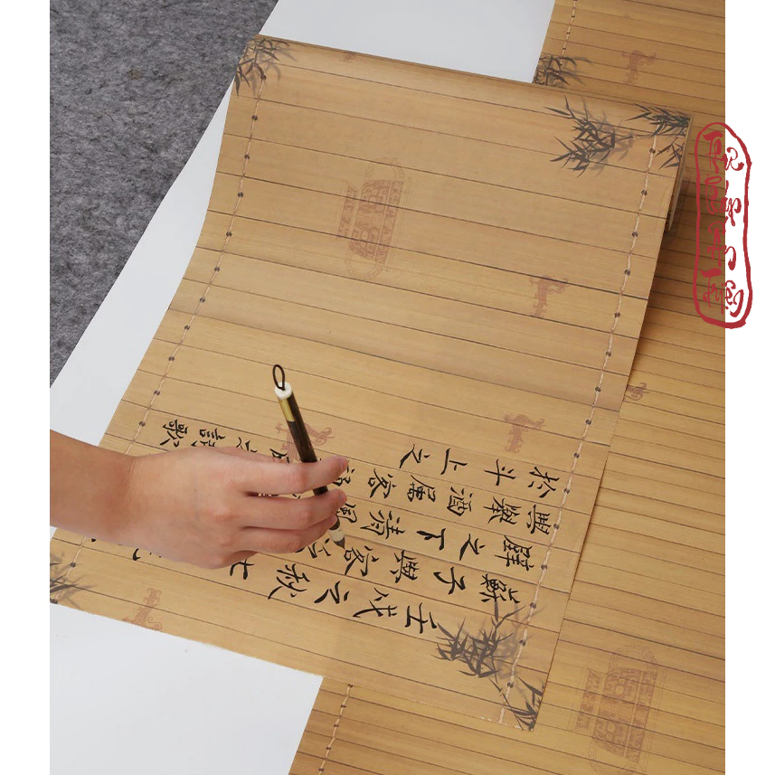 Giấy Xuyến Chỉ Mành Trúc Cổ Học Tinh Hoa Luyện Viết Thư Pháp Hán Việt Bán Sinh Bán Thục Xuyến Thục Tuyên 10 mét 20 mét
