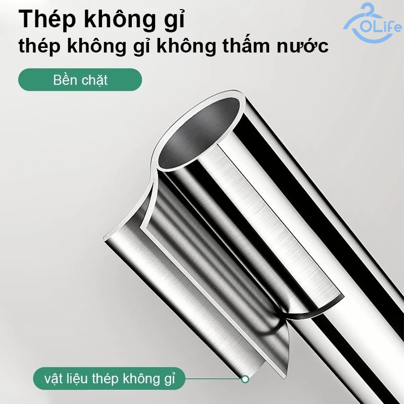 𝐎𝐥𝐢𝐟𝐞 Thanh Treo Đồ Không Cần Khoan Lỗ Thanh Treo Rèm Tắm Có Thể Mở Rộng Thanh Phơi Quần Áo Đa Năng