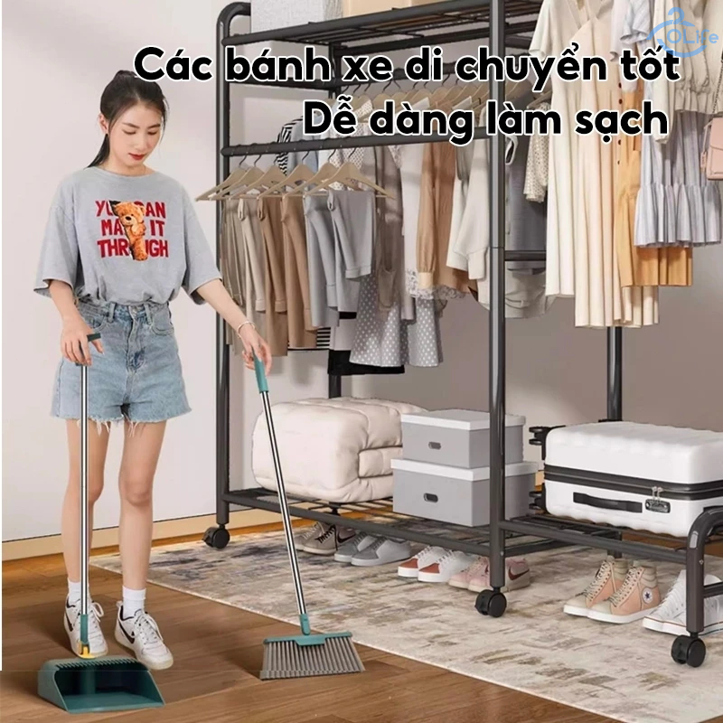 𝐎𝐥𝐢𝐟𝐞 Kệ Treo Quần Ao Phẩm Chất Cao Giá Treo Quần Áo Đa Năng Sào Phơi Đồ Loại Đơn Giản Chắc Chắn