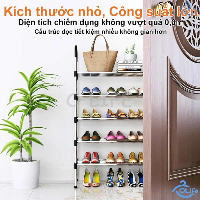 𝐎𝐥𝐢𝐟𝐞 Kệ Giày Dép Đa Năng Kệ Để Giày Nhiều Lớp 3-8 Tầng Kệ Để Giày Dép Dễ Dàng Cài Đặt