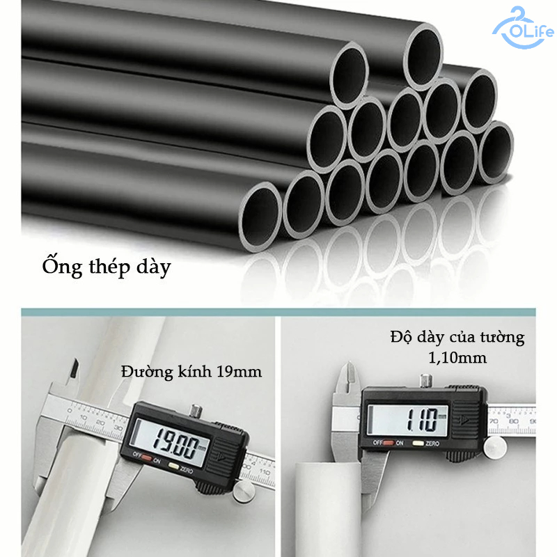 𝐎𝐥𝐢𝐟𝐞 Giá Treo Quần Áo Hiện Đại Thanh Treo Quần Áo Đa Năng Giá Treo Quần Áo Cao Cấp Thép Cac Bon