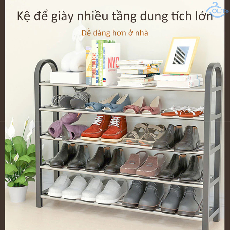 𝐎𝐥𝐢𝐟𝐞 Kệ Để Giày Đơn Giản Xá Giá Để Giày 3~5 Tầng Kệ Giày Bền Đẹp Và Có Thể Tháo Rời