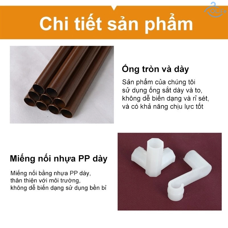 𝐎𝐥𝐢𝐟𝐞 Kệ Tích Hợp Đa Năng Giá Treo Áo Phòng Ngủ Giá Treo Quần Áo Chắc Chắn Tiện Lợi