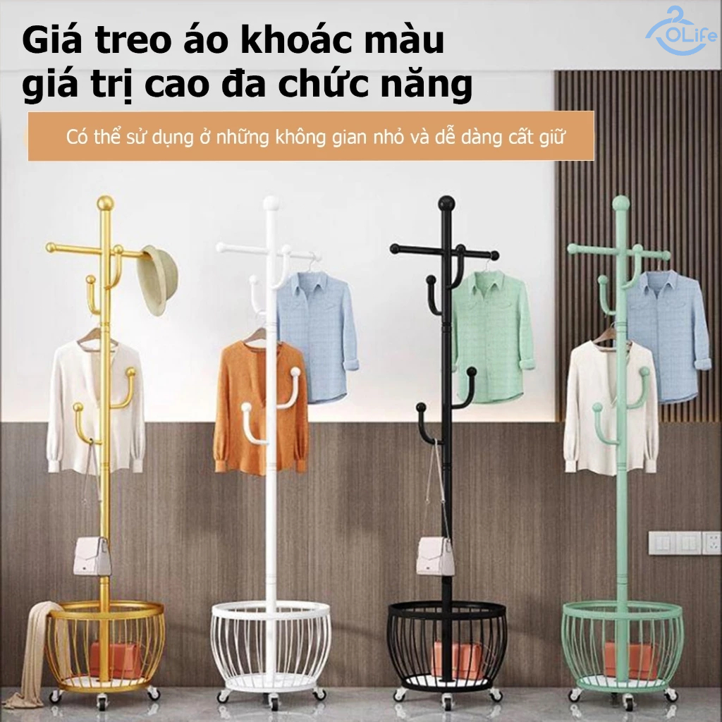 𝐎𝐥𝐢𝐟𝐞 Cây Treo Quần Áo Thông Minh Kệ Treo Quần Áo Chắc Chắn Và Bền Cây Phơi Quần Áo Chống Gỉ