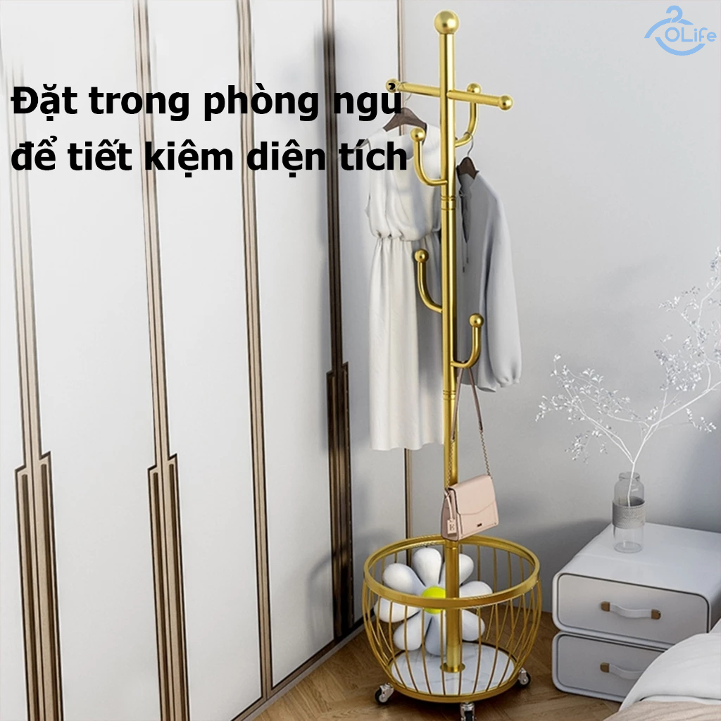 𝐎𝐥𝐢𝐟𝐞 Cây Treo Quần Áo Thông Minh Kệ Treo Quần Áo Chắc Chắn Và Bền Cây Phơi Quần Áo Chống Gỉ