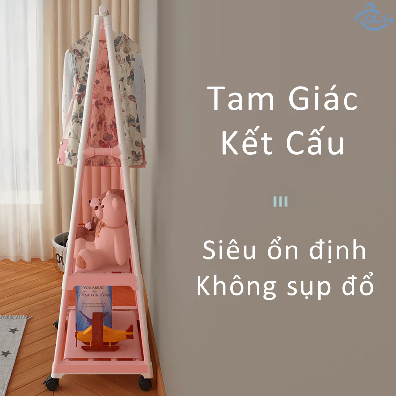 𝐎𝐥𝐢𝐟𝐞 Treo Quần Áo Loại A Kệ Treo Quần Áo Phòng Ngủ Đơn Giản Sào Treo Quần Áo Di Chuyển Dễ Dàng