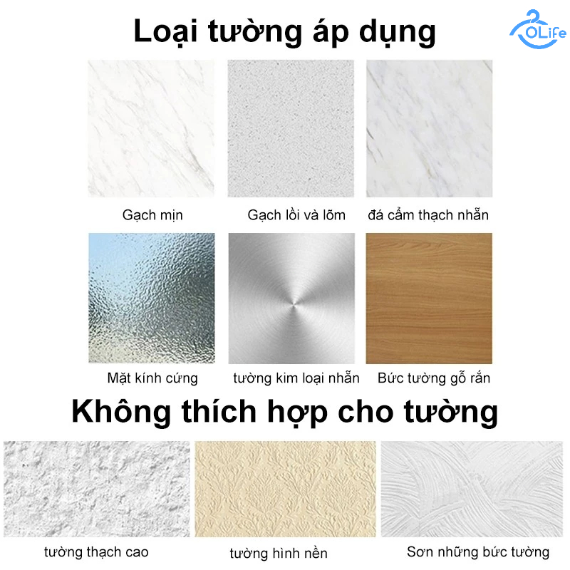 𝐎𝐥𝐢𝐟𝐞 Thanh Treo Quần Áo Thông Minh Sào Treo Đồ Không Khoan Thanh Treo Rèm Cao Cấp