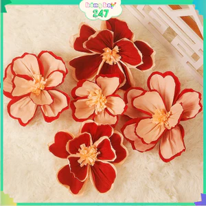 Hoa Mẫu Đơn Giả Handmade Giấy Nhún Phát Tài - Trang Trí Phòng Cưới, Lễ Hội, Decor Tết Đẹp 2026 CUOI