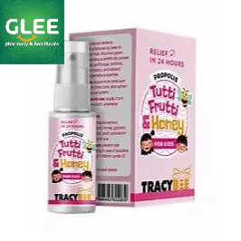 Xịt keo ong Brazil Tracybee Propolis Tutti Frutti & Honey hỗ trợ giảm ho do viêm họng Chai 30ml