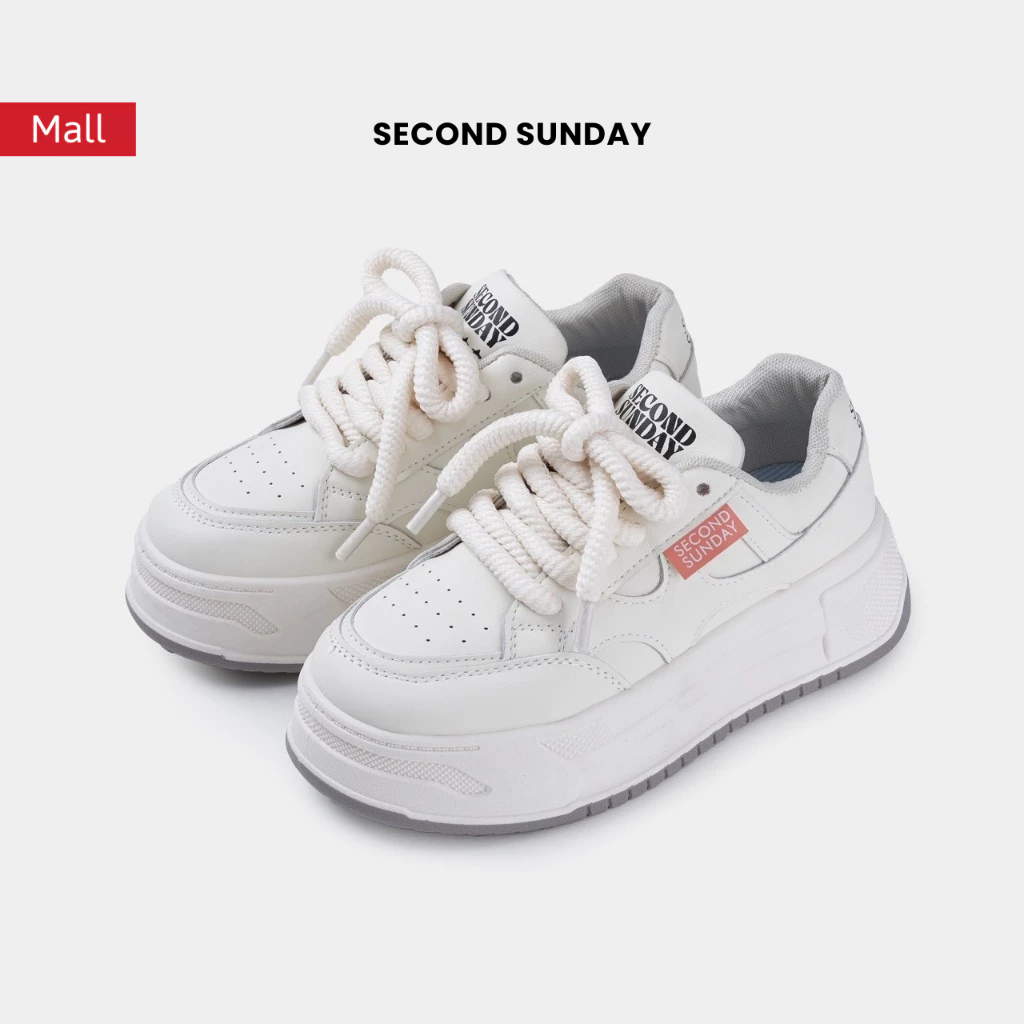 Ảnh Giày Thể Thao Sneaker Nữ Second Sunday Essential 1.0 Đế Tăng Chiều Cao 4cm SK22 1