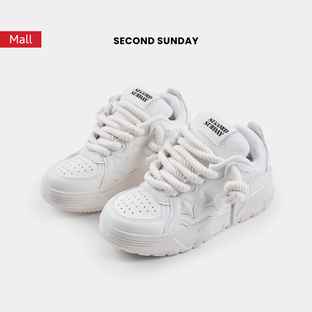 Ảnh Giày Thể Thao Sneaker Nam Nữ Second Sunday Three Star Đế Tăng Chiều Cao 4cm SK50 1