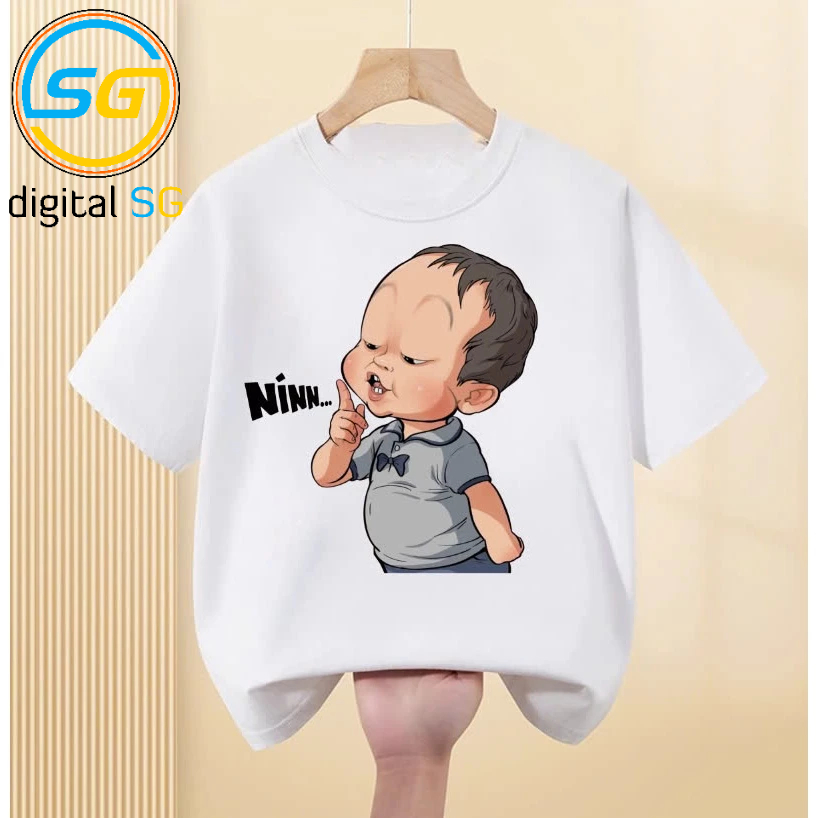 Áo Thun in hình em bé NÍN hot TikTok | Shopee Việt Nam