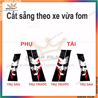 Decal dán cột Xpander cắt sẵng (tặng gạt dán)