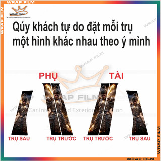 Decal dán cột Xpander cắt sẵng (tặng gạt dán)