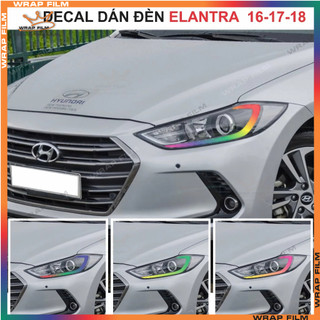 Decal dán đèn demi Elantra 2016-2018