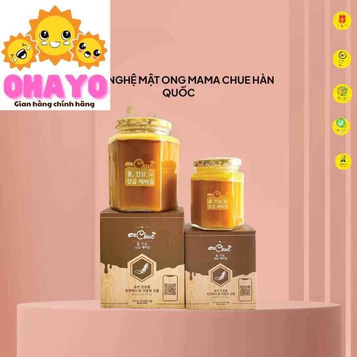 Sâm nghệ mật ong mamachue hàn quốc,từ hồng sâm 6 năm tuổi,mật ong thượng hạng, -ohayo