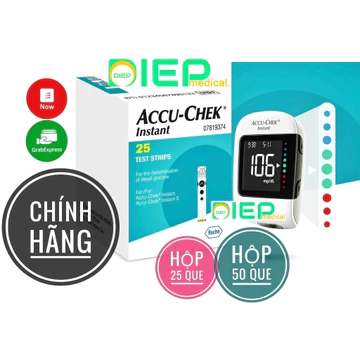 ✅ ACCU-CHEK INSTANT HỘP 25 QUE HOẶC HỘP 50 QUE - Que thử đường huyết Accuchek chính hãng/