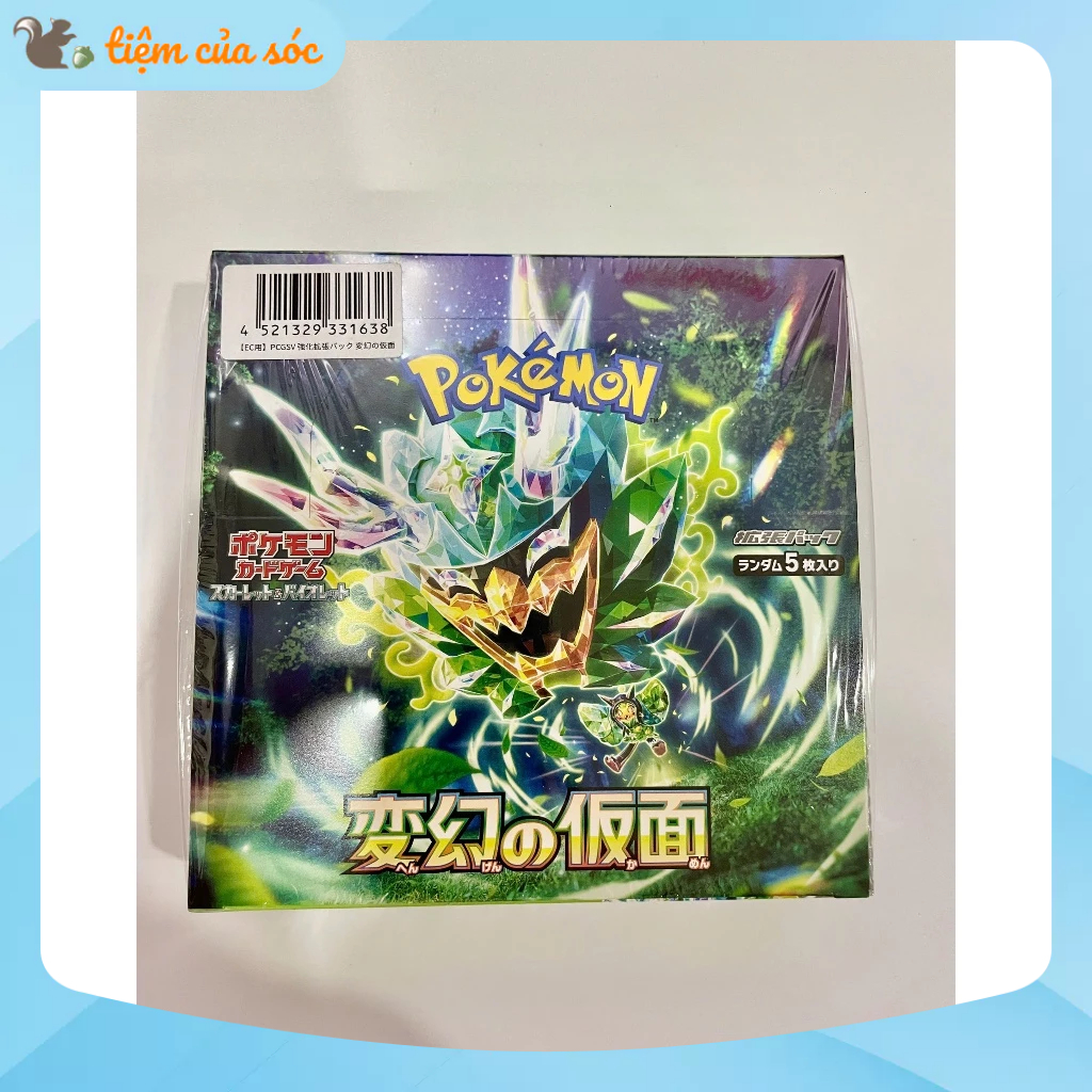 [Chính hãng] Hộp 30 gói thẻ bài Pokemon TCG Transformation Mask seal ...