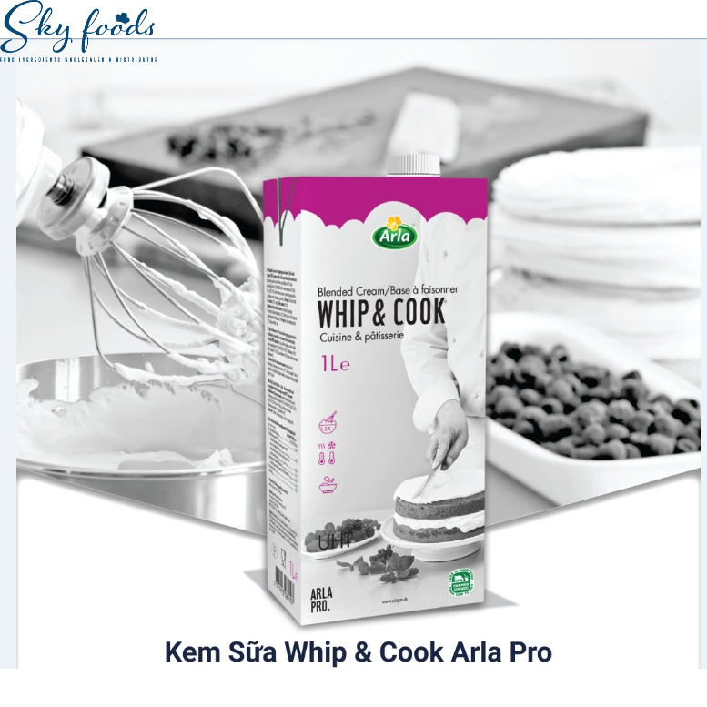 Kem sữa Whip & Cook hiệu Arla Pro | Shopee Việt Nam