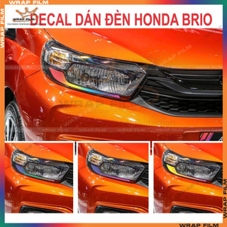 Decal dán đèn Honda Brio (1 bộ 2 bên) tặng gạt vuốt