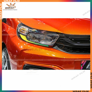 Decal dán đèn Honda Brio (1 bộ 2 bên) tặng gạt vuốt