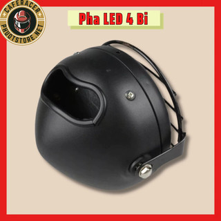 Combo đèn pha led 4 bi câu kèm lưới hoặc pat gắn đèn cho xe máy đô PG1 Cafe racer Win Gn125 Cg125