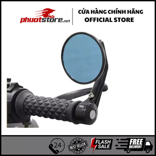 Gương gù chân gương chiếu hậu xe máy classic cafe racer