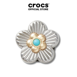 Phụ kiện Jibbitz™ Charm Silver Turquoise Flower